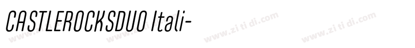 CASTLEROCKSDUO Itali字体转换
